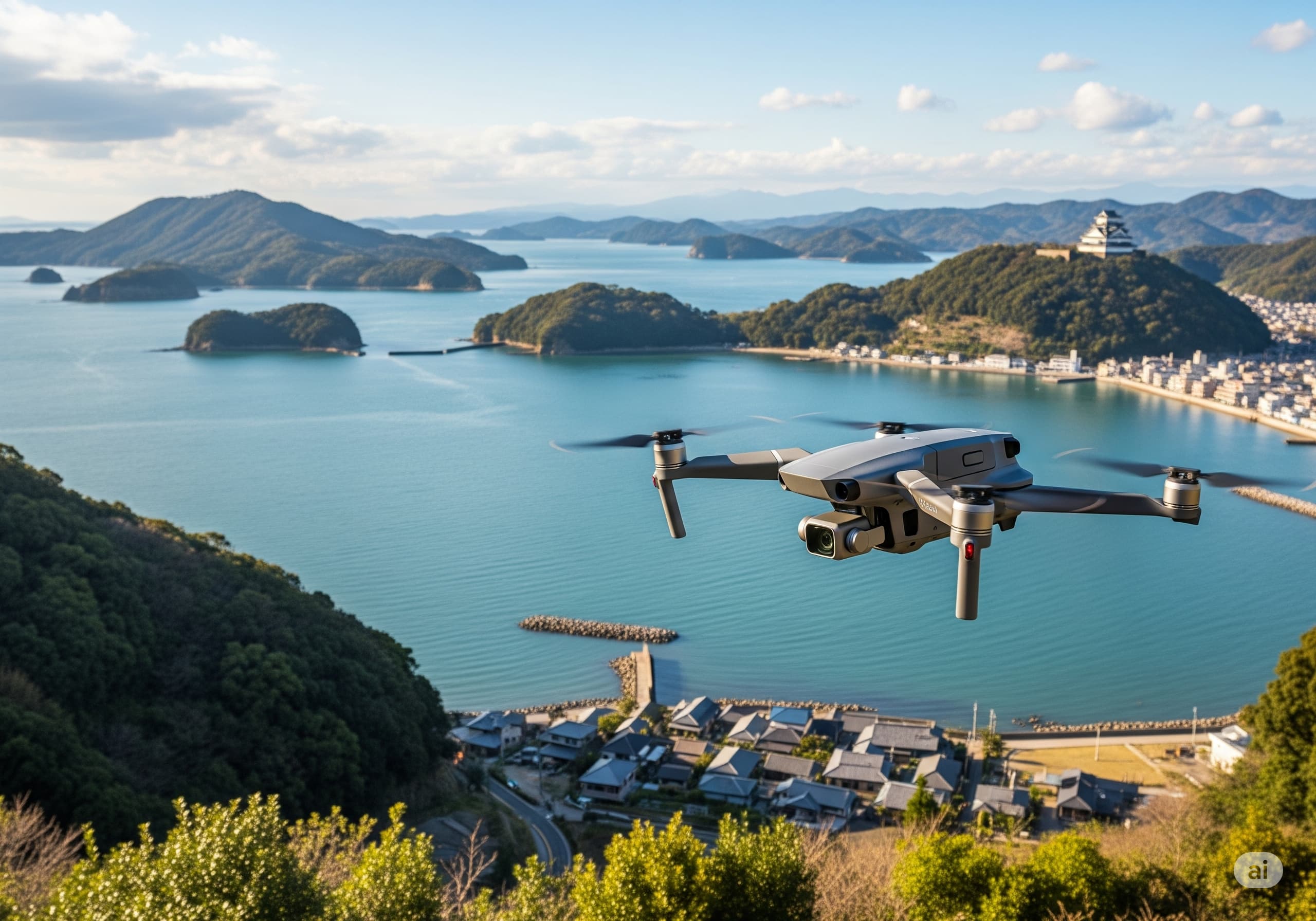 海岸線の観光PR空撮